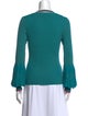 Diane von Furstenberg Crew Neck Long Sleeve Top