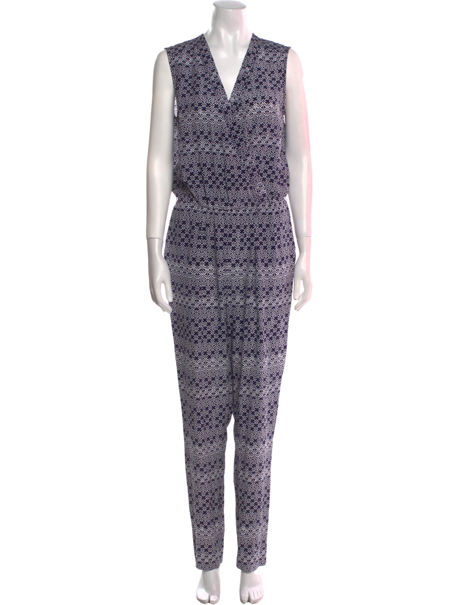 Diane von Furstenberg Silk Printed Jumpsuit
