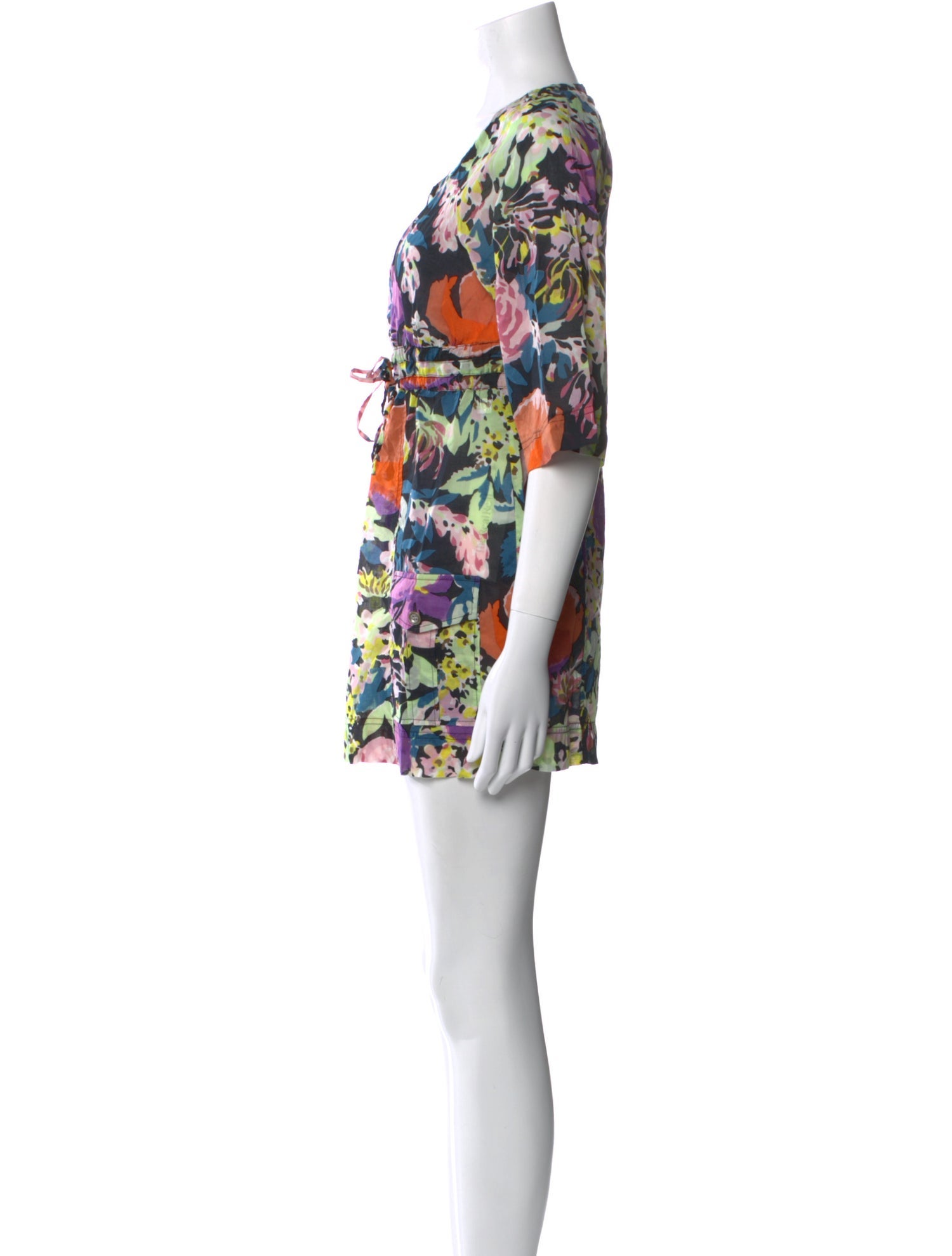 Diane von Furstenberg Floral Print Mini Dress
