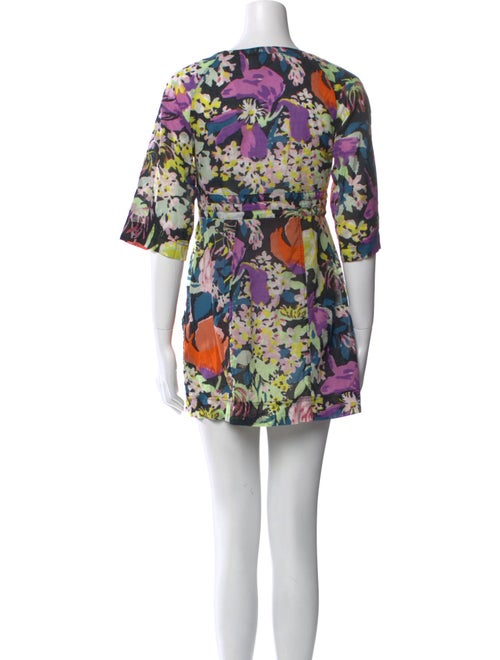 Diane von Furstenberg Floral Print Mini Dress