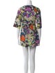Diane von Furstenberg Floral Print Mini Dress