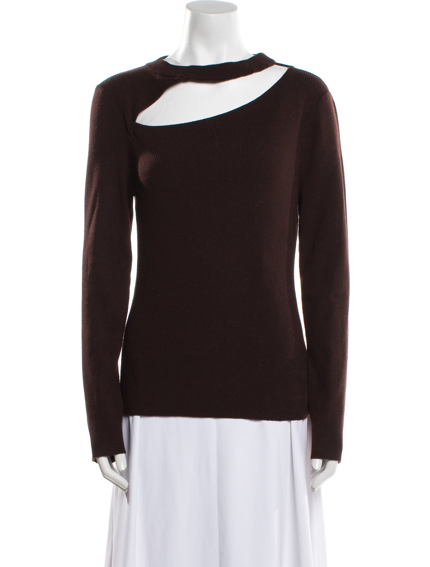 Diane von Furstenberg Wool Bateau Neckline Sweater