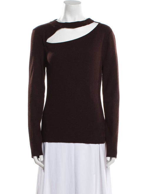 Diane von Furstenberg Wool Bateau Neckline Sweater