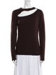 Diane von Furstenberg Wool Bateau Neckline Sweater
