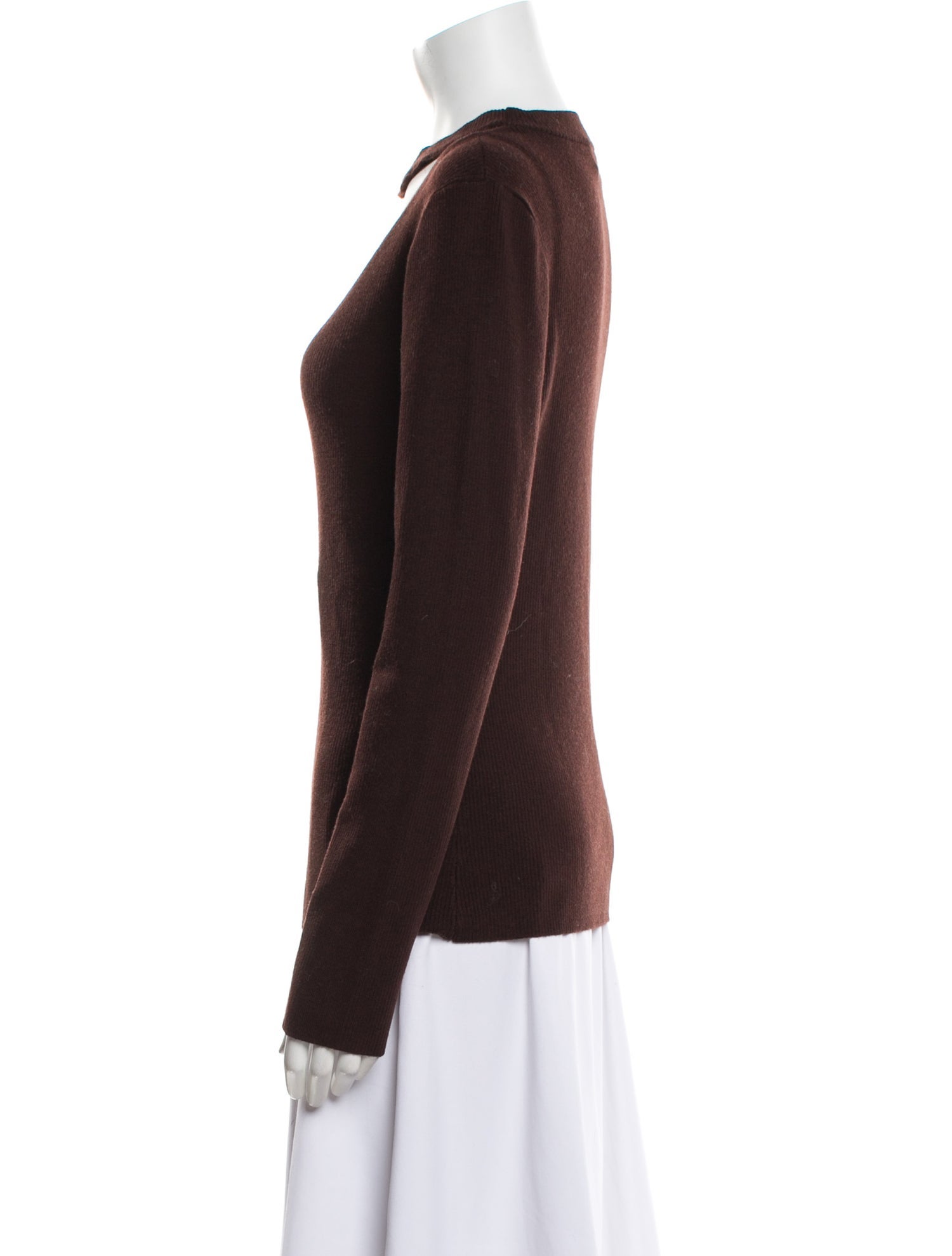 Diane von Furstenberg Wool Bateau Neckline Sweater