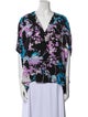 Diane von Furstenberg Silk Floral Print Blouse