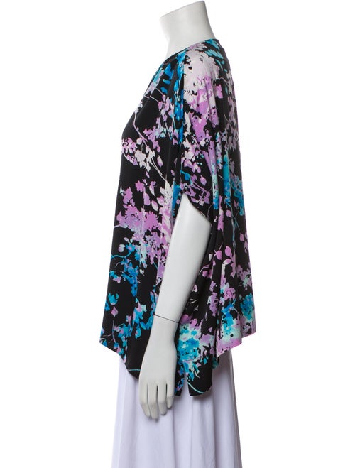 Diane von Furstenberg Silk Floral Print Blouse