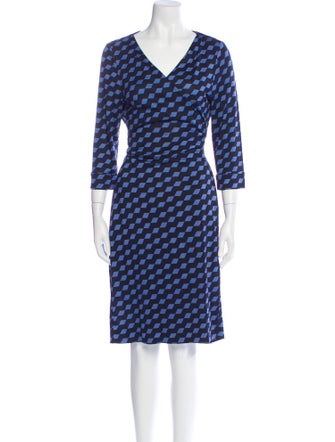 Diane von Furstenberg Silk Knee-Length Dress