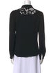 Diane von Furstenberg Silk Long Sleeve Button-Up Top