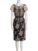 Diane von Furstenberg Floral Print Mini Dress