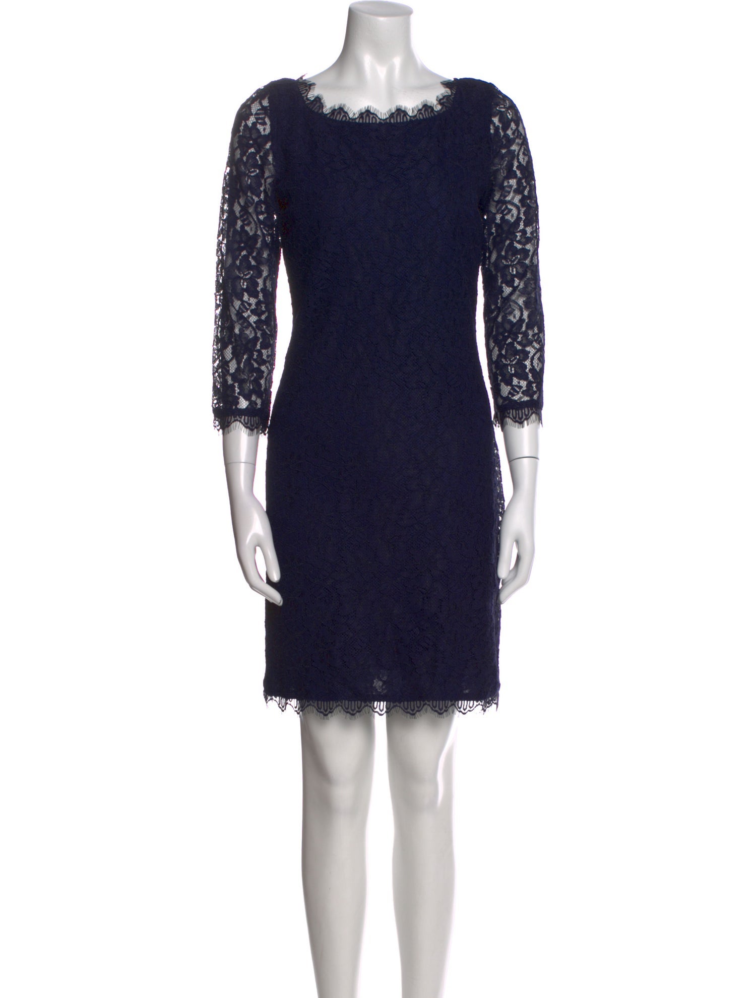 Diane von Furstenberg Lace Pattern Mini Dress w/ Tags