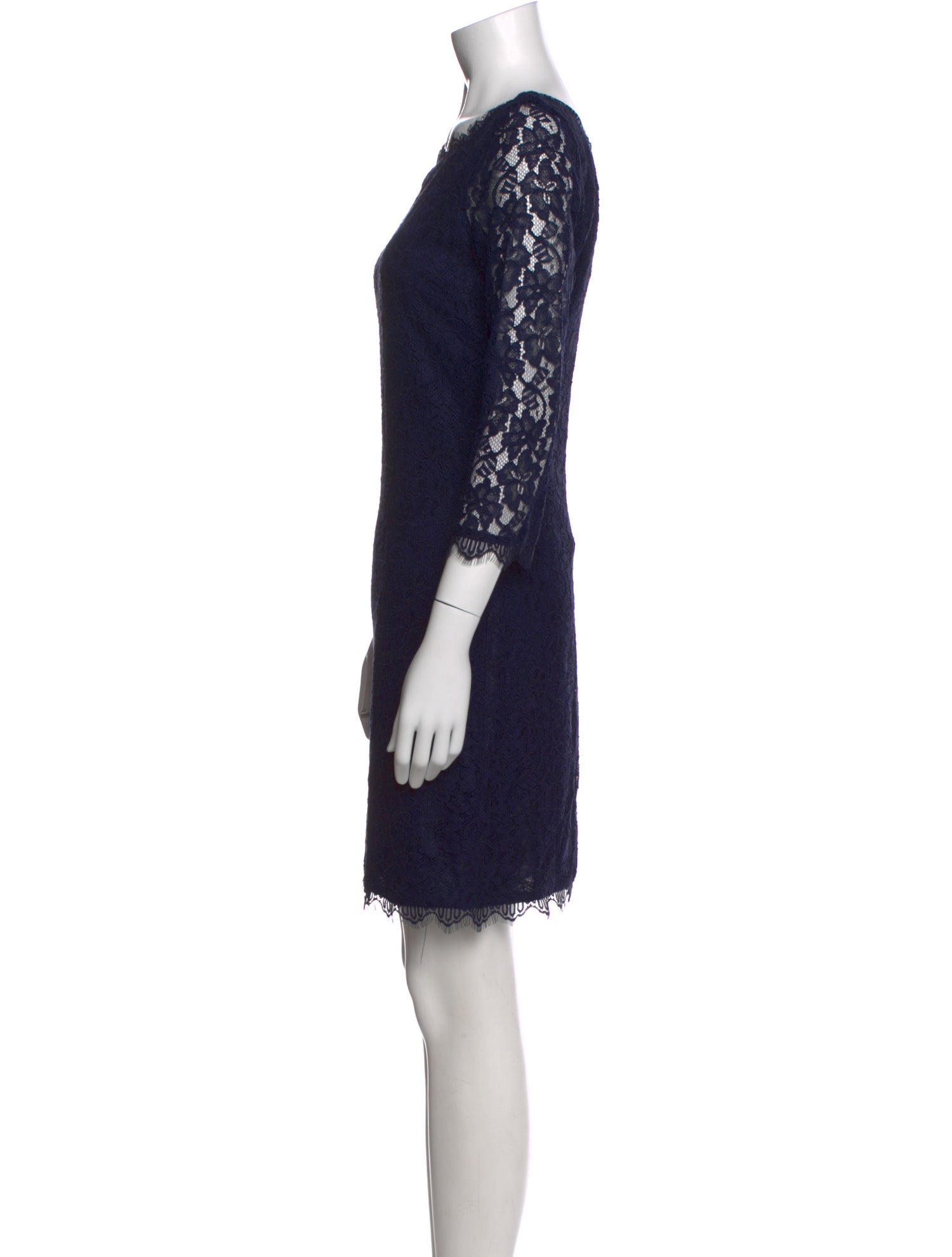 Diane von Furstenberg Lace Pattern Mini Dress w/ Tags