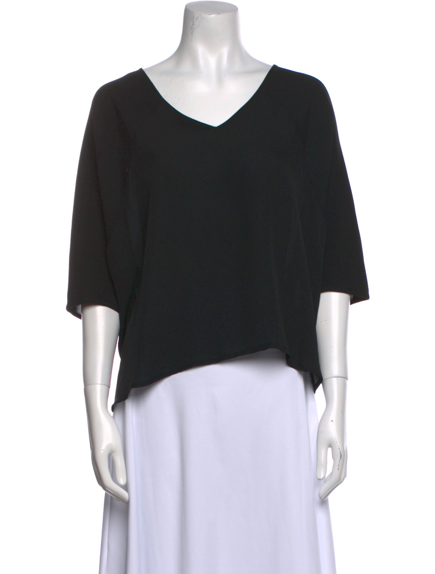 Diane von Furstenberg Silk V-Neck T-Shirt w/ Tags