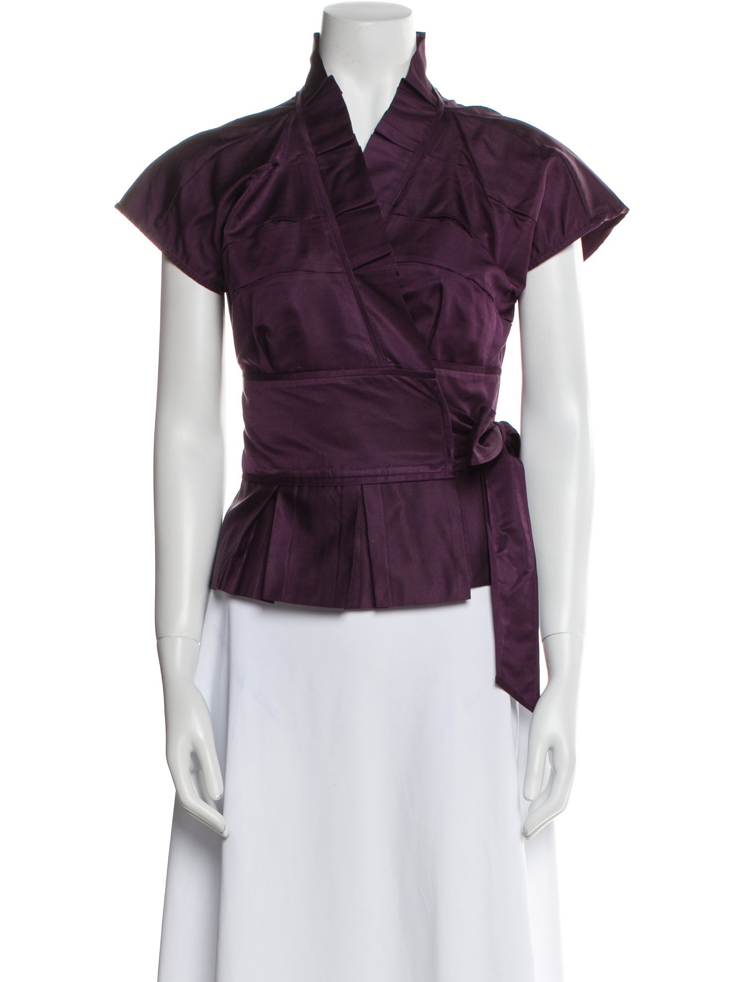 Diane von Furstenberg Silk V-Neck Blouse