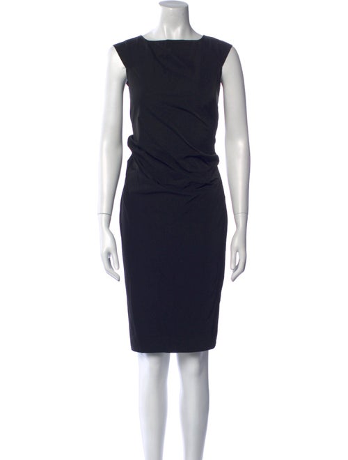 Diane von Furstenberg Bateau Neckline Midi Length Dress