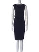 Diane von Furstenberg Bateau Neckline Midi Length Dress