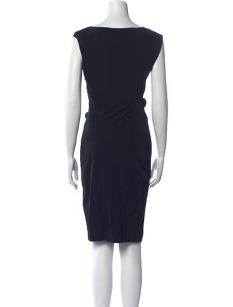 Diane von Furstenberg Bateau Neckline Midi Length Dress