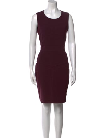 Diane von Furstenberg Scoop Neck Mini Dress