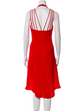 Diane von Furstenberg Crew Neck Midi Length Dress