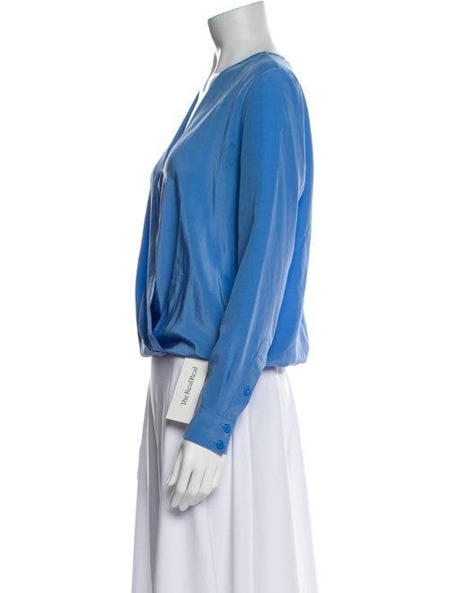 Diane von Furstenberg Silk V-Neck Blouse