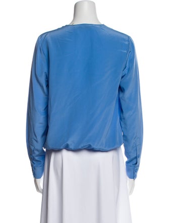 Diane von Furstenberg Silk V-Neck Blouse