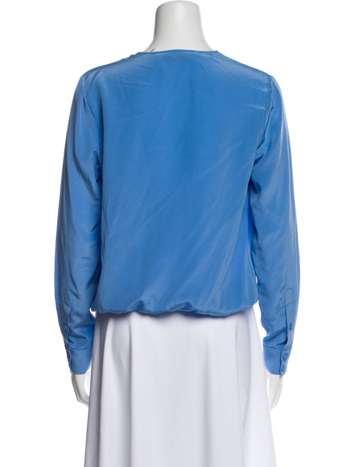 Diane von Furstenberg Silk V-Neck Blouse