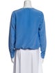 Diane von Furstenberg Silk V-Neck Blouse