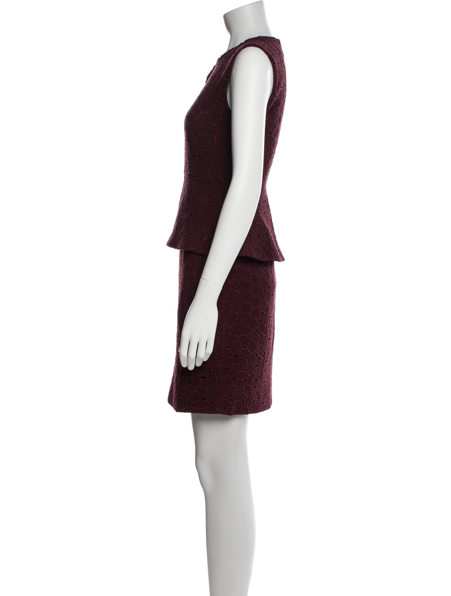 Diane von Furstenberg Crew Neck Mini Dress