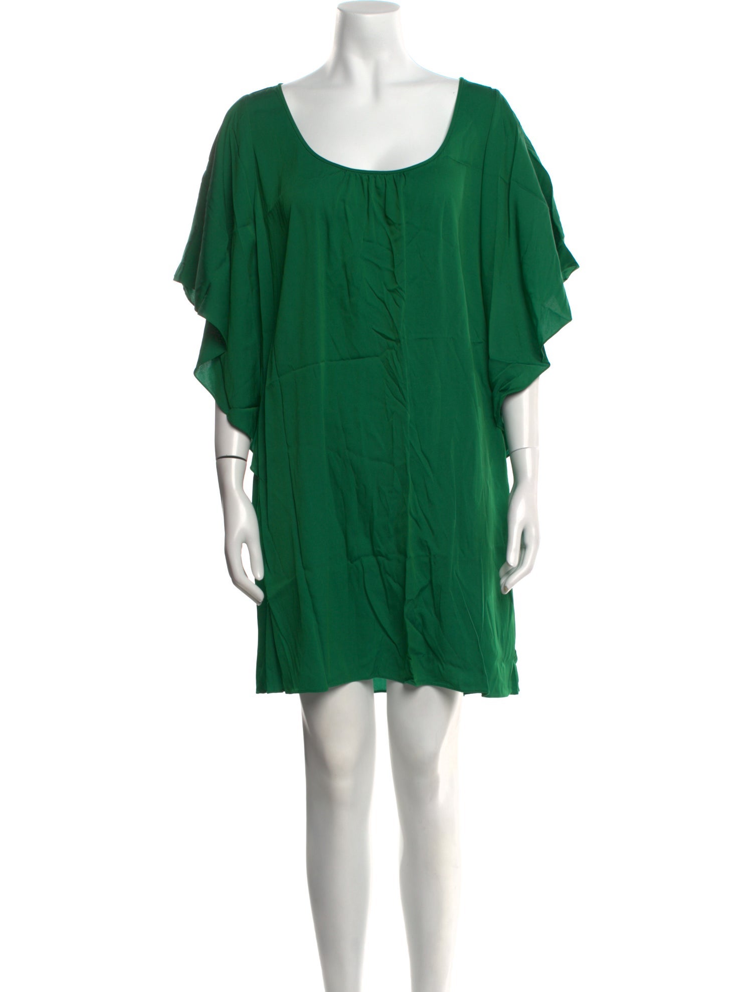 Diane von Furstenberg Scoop Neck Mini Dress