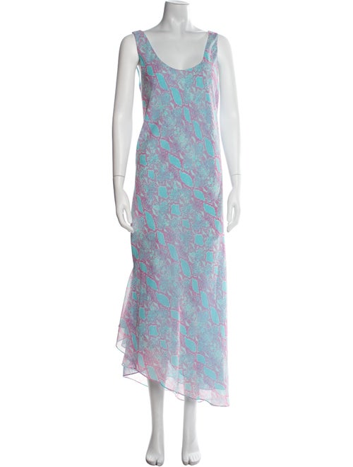 Diane von Furstenberg Floral Print Long Dress