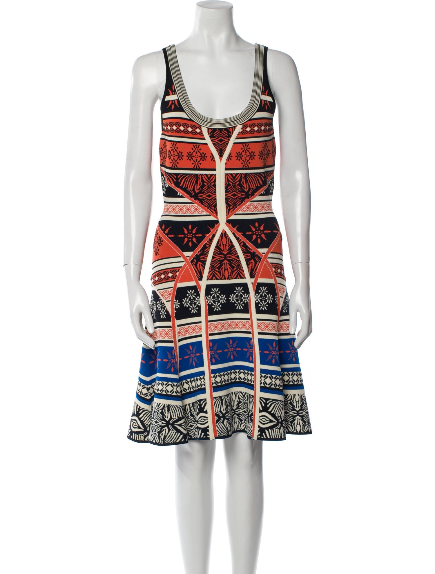 Diane von Furstenberg Printed Knee-Length Dress
