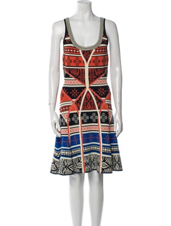Diane von Furstenberg Printed Knee-Length Dress