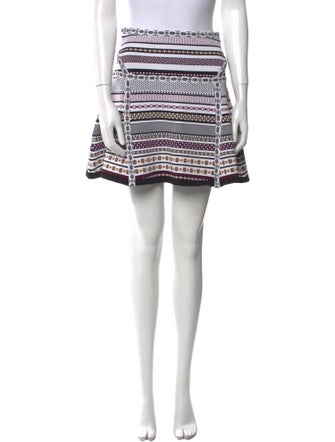 Diane von Furstenberg Striped Mini Skirt
