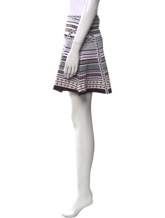 Diane von Furstenberg Striped Mini Skirt