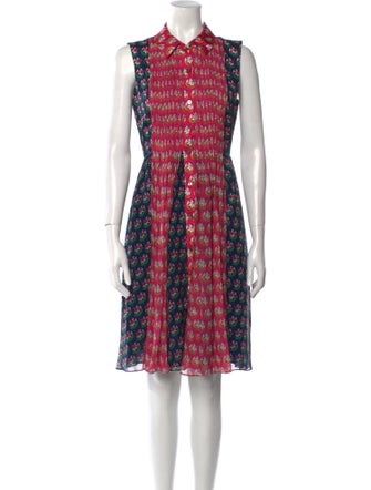 Diane von Furstenberg Silk Knee-Length Dress