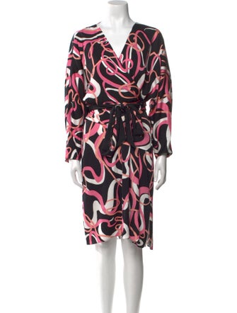 Diane von Furstenberg Printed Midi Length Dress