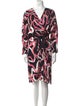 Diane von Furstenberg Printed Midi Length Dress