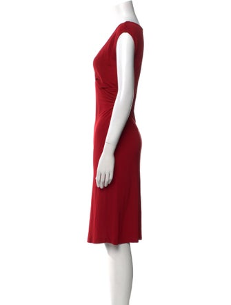 Diane von Furstenberg V-Neck Knee-Length Dress