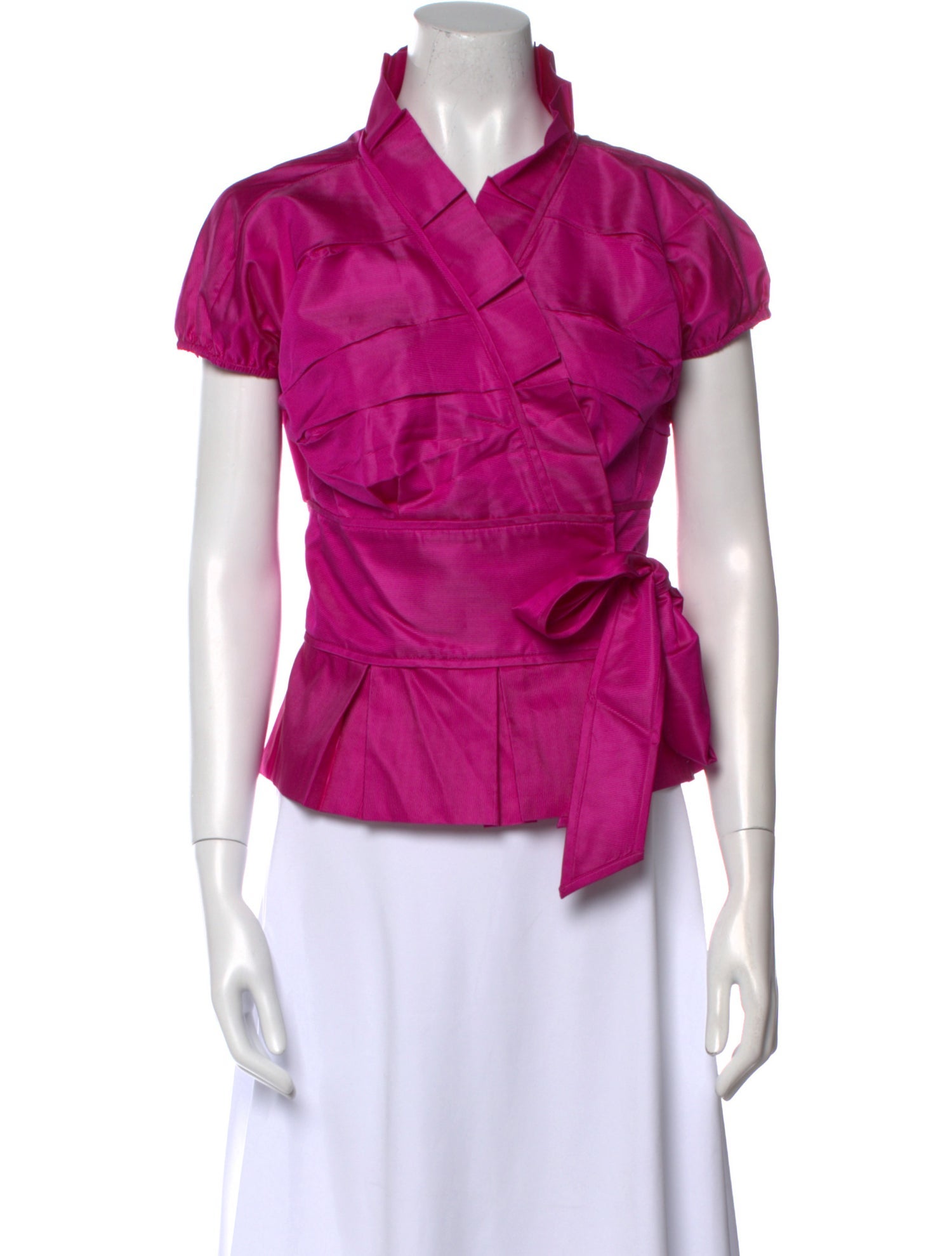 Diane von Furstenberg Silk Short Sleeve Blouse