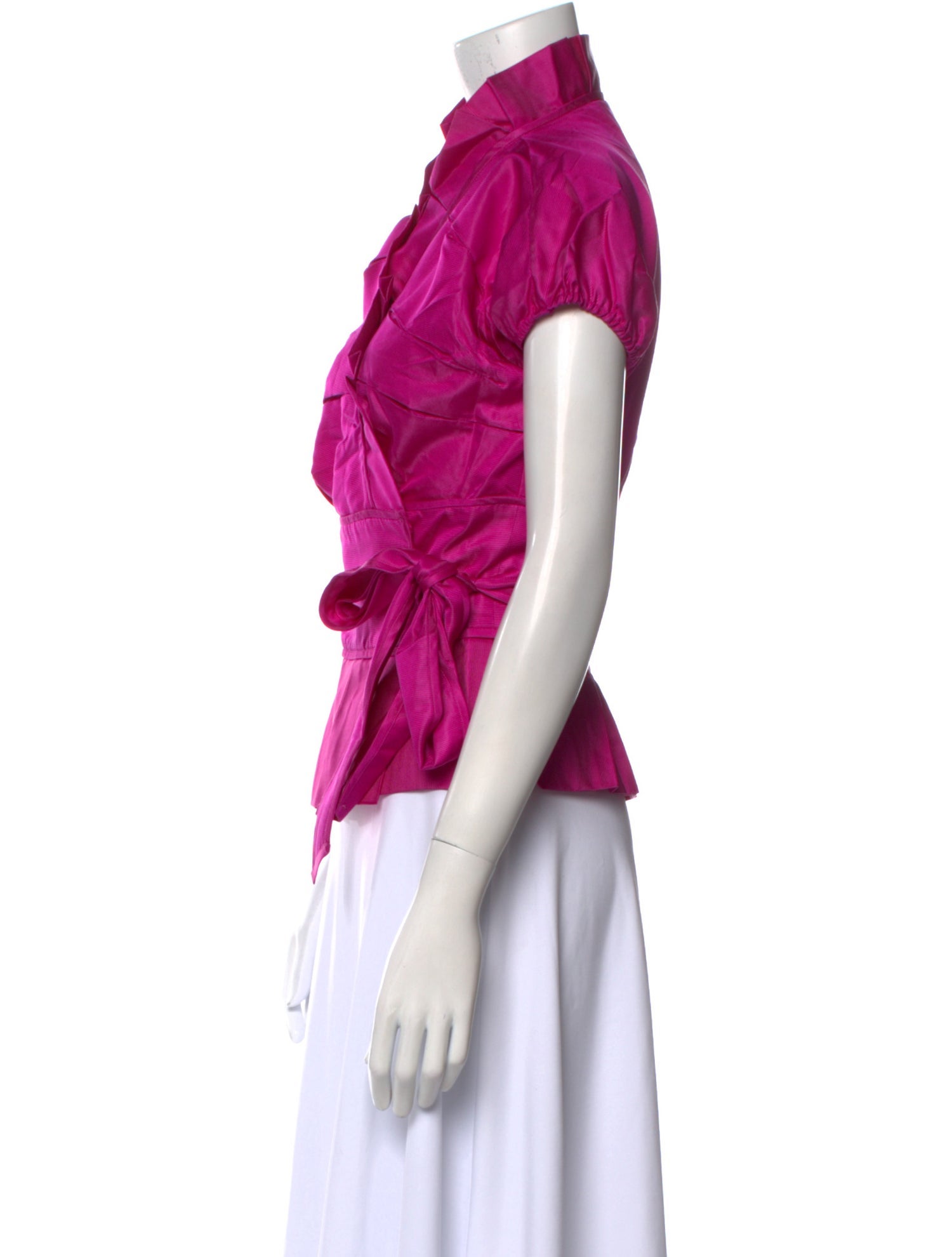 Diane von Furstenberg Silk Short Sleeve Blouse