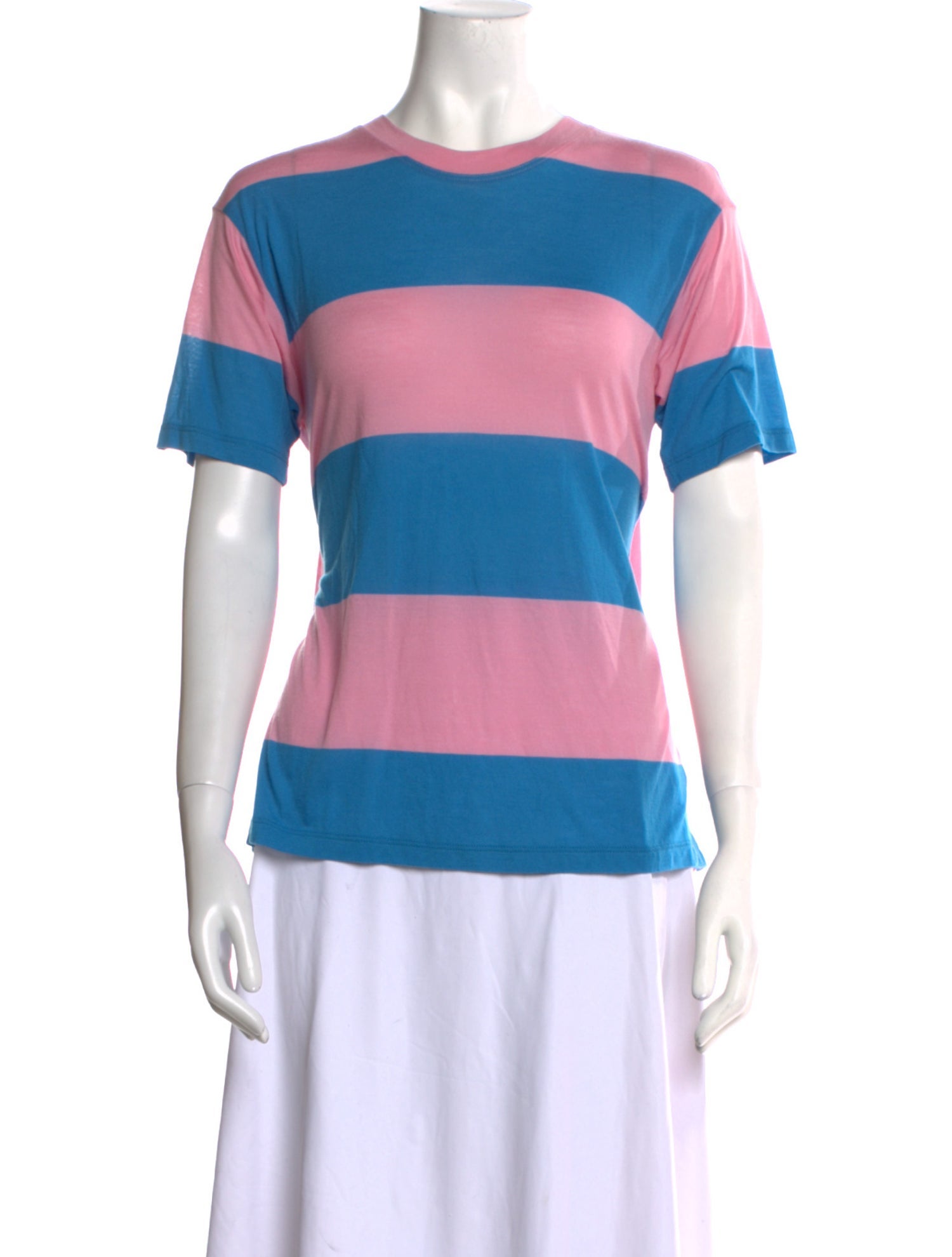 Diane von Furstenberg Striped Crew Neck T-Shirt