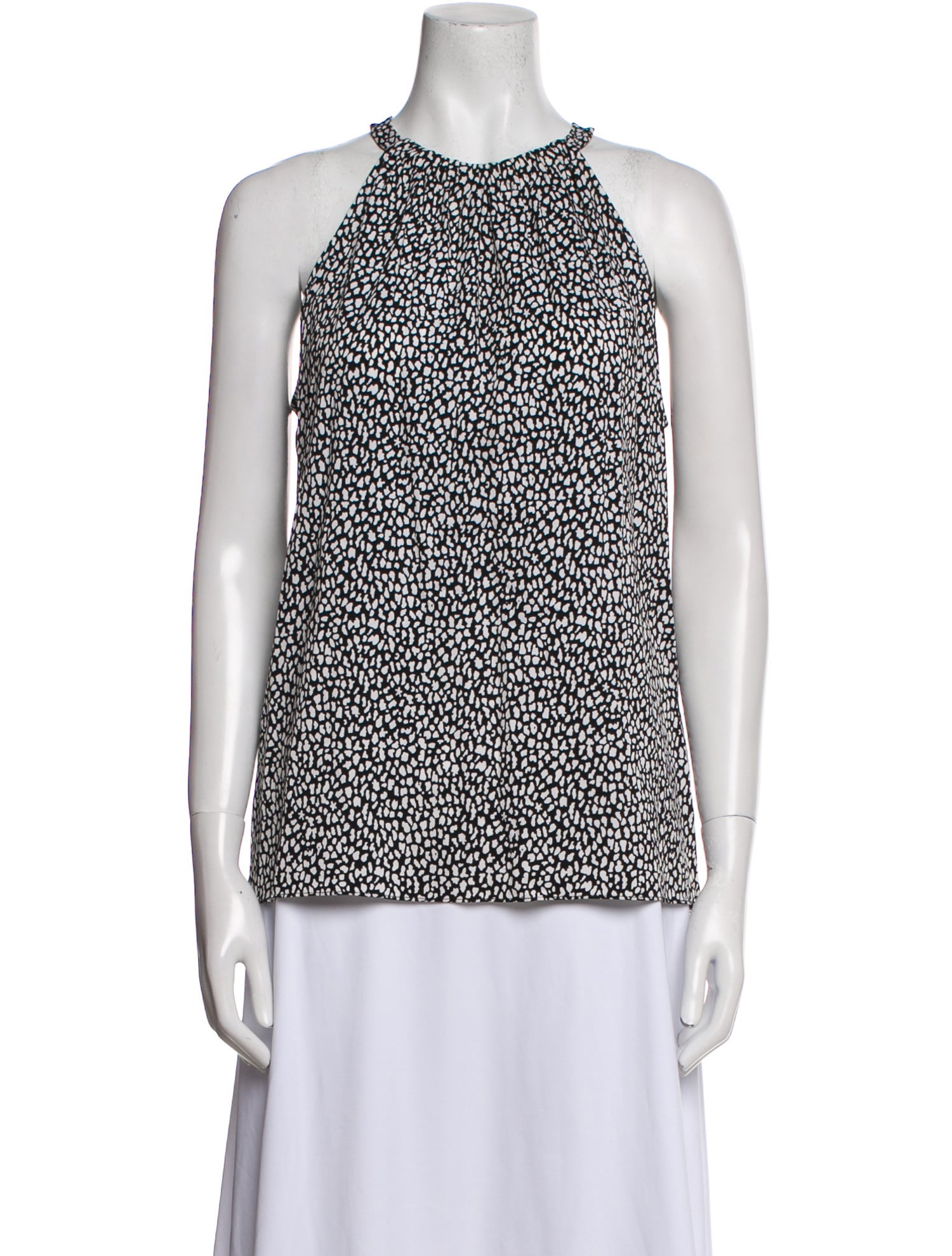 Diane von Furstenberg Printed Halterneck Blouse