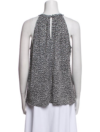 Diane von Furstenberg Printed Halterneck Blouse