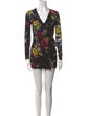Diane von Furstenberg Printed V-Neck Romper
