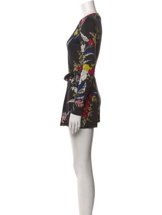 Diane von Furstenberg Printed V-Neck Romper