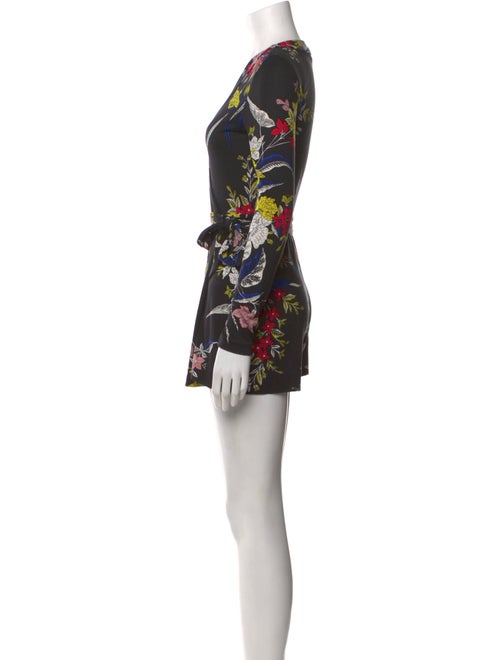 Diane von Furstenberg Printed V-Neck Romper