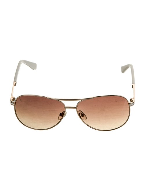 Diane von Furstenberg Aviator Gradient Sunglasses