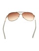 Diane von Furstenberg Aviator Gradient Sunglasses