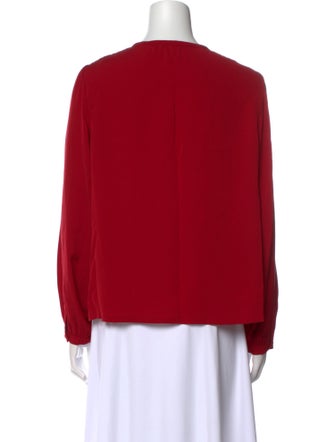 Diane von Furstenberg Silk Crew Neck Blouse