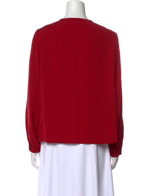 Diane von Furstenberg Silk Crew Neck Blouse
